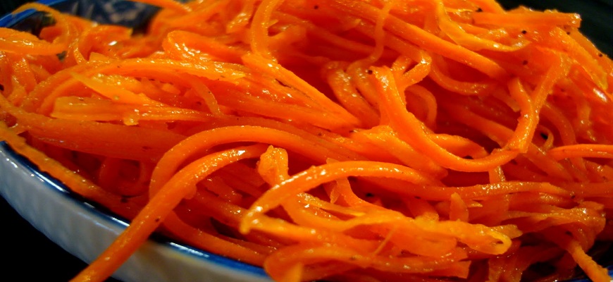 Морковь нашинкуйте