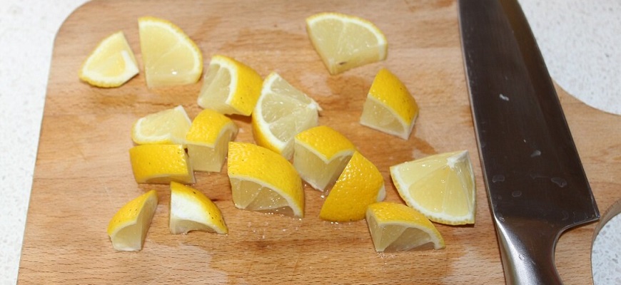 Порезать лимон